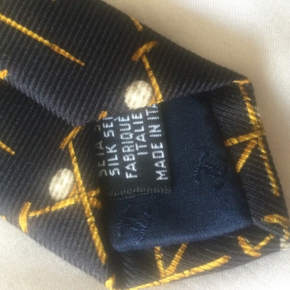 CHANEL Black and Gold Men's Tie - Picture 5 of 7